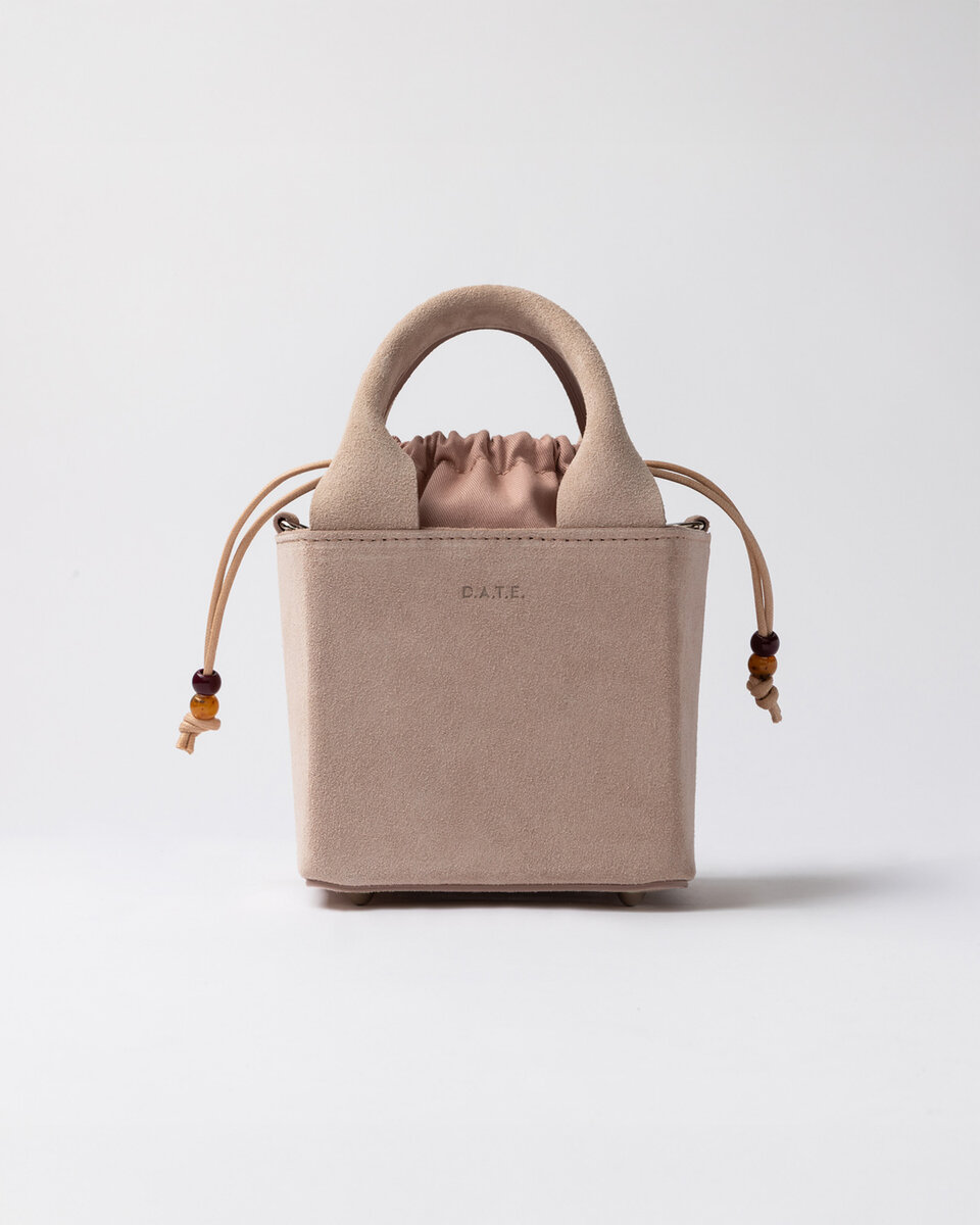 CUBO BAG SUEDE PINK