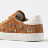 HILL LOW STUDS CUOIO